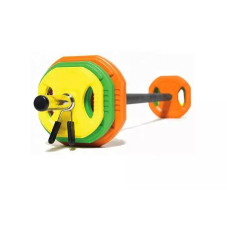 Pack Completo: Barra de Aeróbico Body Pump + Discos 27,5kg + Cierres (28mm) / Genérico (Sin marca)