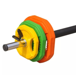 Pack Completo: Barra de Aeróbico Body Pump + Discos 27,5kg + Cierres (28mm) / Genérico (Sin marca)