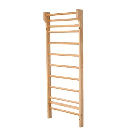Espaldera-Escalera de Apoyo Fitness de Madera Barnizada / Genérico (Sin marca)