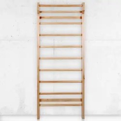 Espaldera-Escalera de Apoyo Fitness de Madera Barnizada / Genérico (Sin marca)