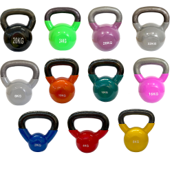 Kettlebells-Pesas Rusas de Vinilo (Color) / Genérico (Sin marca)