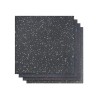 Suelo-Pavimiento Fitness de Caucho en Loseta (Negro Moteada) 1m² x 15mm / Genérico (Sin marca)