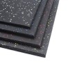 Suelo-Pavimiento Fitness de Caucho en Loseta (Negro Moteada) 1m² x 15mm / Genérico (Sin marca)