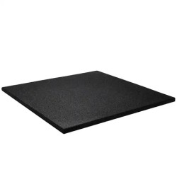 Suelo-Pavimiento Fitness de Caucho en Loseta (Negro) Varios Formatos  / Genérico (Sin marca)