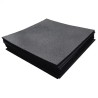 Suelo-Pavimiento Fitness de Caucho en Loseta (Negro) Varios Formatos  / Genérico (Sin marca)