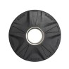 Disco Olímpico Pesa Redondo Recubierto de Goma (Negro Agarre Estrella) 50mm / Genérico (Sin marca)