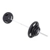 Disco Subolímpico Pesa Redondo Recubierto de Goma (Negro Triagarre) 28mm / Genérico (Sin marca)