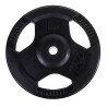 Disco Subolímpico Pesa Redondo Recubierto de Goma (Negro Triagarre) 28mm / Genérico (Sin marca)