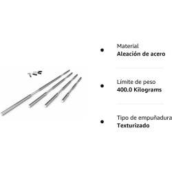 Barra de Pesas Recta Cromada (Subolímpica 28mm) (Varios Tamaños) / Genérico (Sin marca)